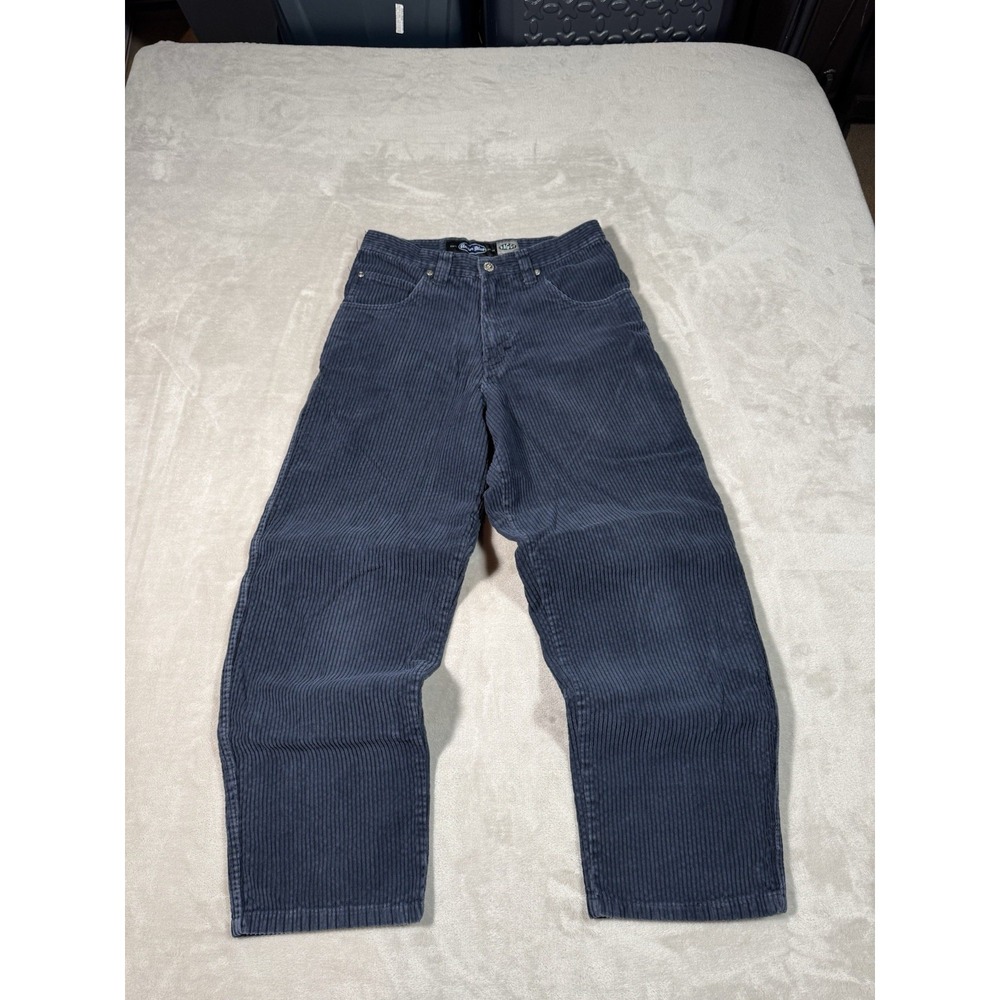 Anchor Blue Baggy Corduroy Pants Mens Size 28x30 Blue Loose Y2K